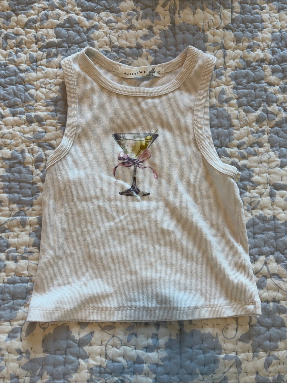 Altar’d State Martini Ribbed Tank Top